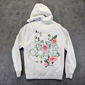 Selena Gomez Floral Zip Up Graphic Hoodie Jacket Women's Size Large Merch